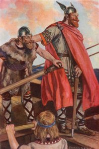 Erik Czerwony wypływa na Grenlandię